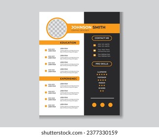  resume portfolio or cv design template 
