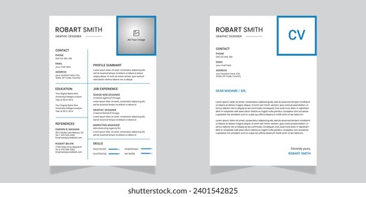 Resume portfolio or cv template
