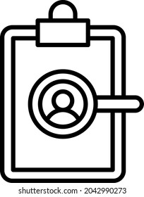Resume Search icon vector image. Can also be used for web apps, mobile apps and print media.