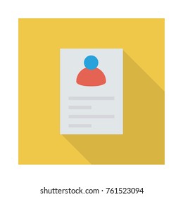 resume square flat