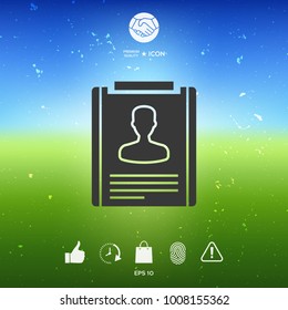 Resume symbol icon