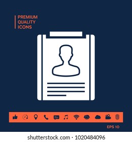 Resume symbol icon