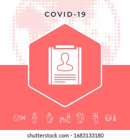 Resume symbol icon. Graphic elements for your design