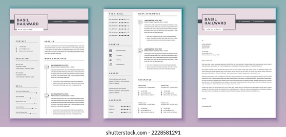 Resume Template | CV Template | Professional Resume Template for Word, Pages, Google Docs,Business