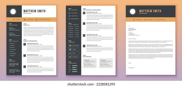 Resume Template | CV Template | Professional Resume Template for Word, Pages, Google Docs,Business