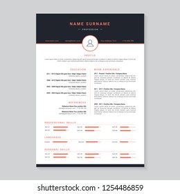 Resume template design