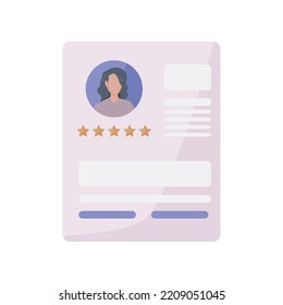 resume template design over white