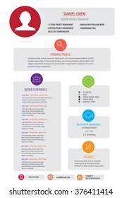 resume template - light color version