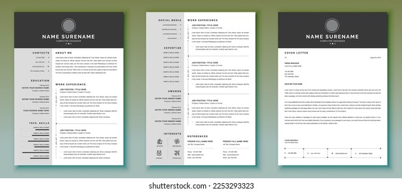 Resume Template, Resume Template Modern, Resume Template with Photo