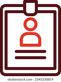 Resume Thick Line Two Color Icons For Personal And Commercial Use.
