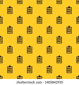 Resume of two candidates pattern seamless vector repeat geometric yellow for any design
