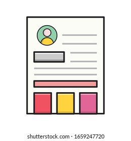 Vektorillustration-Flachfarbsymbol wiederaufnehmen 
