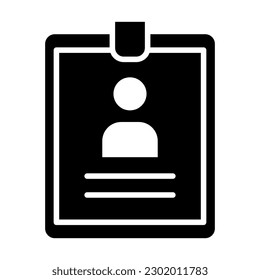 Resume Vector Glyph Icon Design