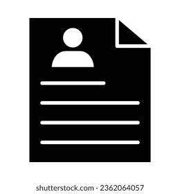 Reanudar Icono De Glifo Vector Para Uso Personal Y Comercial.
