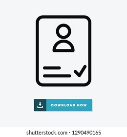 Resume vector icon