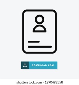 Resume vector icon