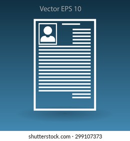 resume vector icon