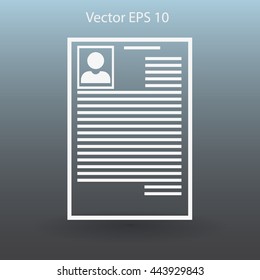 resume vector icon