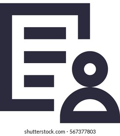 Resume Vector Icon