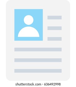 Resume Vector Icon