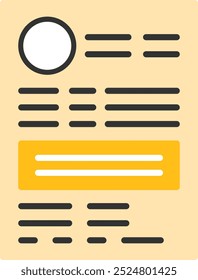 Resume Vector Icon Design Symbol