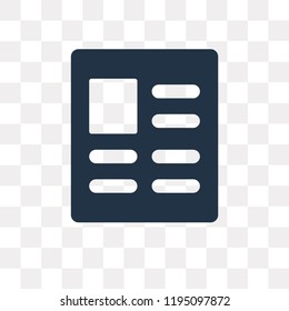 Resume vector icon isolated on transparent background, Resume transparency concept can be used web and mobile