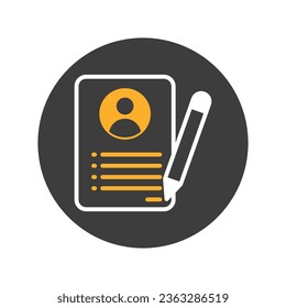 Resume vector icon which can easily modify or edit

