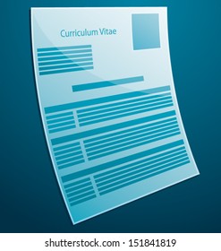 Resume vector illustration.