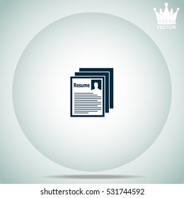 Resume  vector illustration.