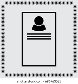 Resume vector illustration