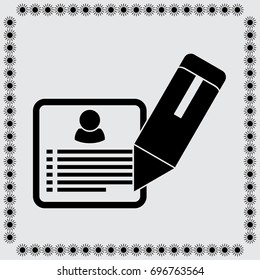 Resume vector illustration