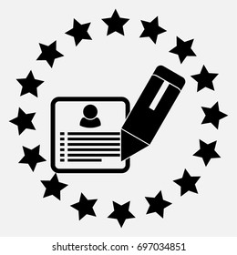 Resume vector illustration