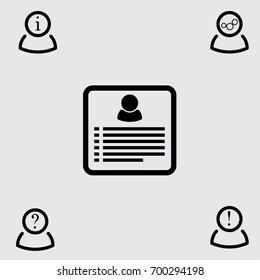 Resume vector illustration