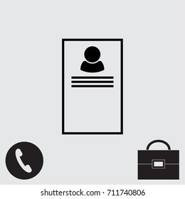 Resume vector illustration