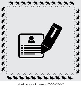 Resume vector illustration