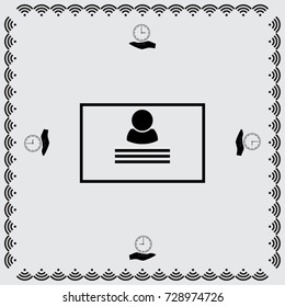 Resume vector illustration
