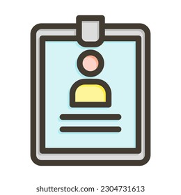 Reanudar diseño de iconos de colores llenos de línea gruesa del vector