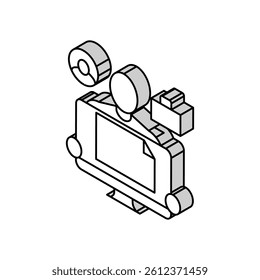 resume writer isometric icon vector. resume writer sign. isolated symbol illustration