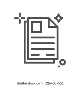 Resume Writing Vector Icon