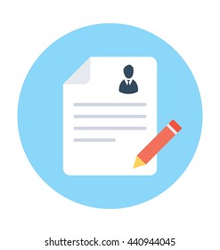 Resume Writing Vector Icon