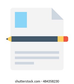 Resume Writing Vector Icon