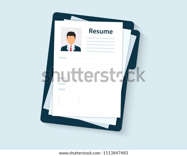 Resumes Cv Application Selecting Staff Resume Stock Vector Royalty Free 1513847483