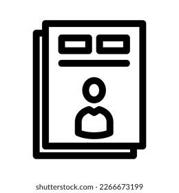 resumes icon or logo isolated sign symbol vector illustration - high quality black style vector icons
