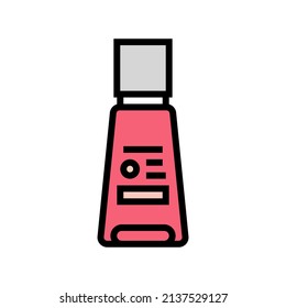 resurfacing body serum color icon vector. resurfacing body serum sign. isolated symbol illustration