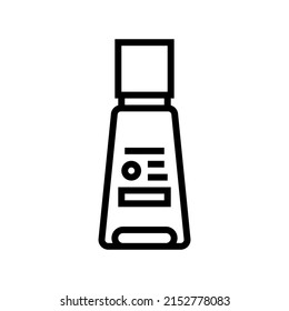 resurfacing body serum line icon vector. resurfacing body serum sign. isolated contour symbol black illustration