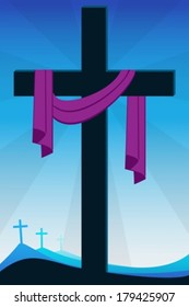 253,068 A cross with a cloth Images, Stock Photos & Vectors | Shutterstock