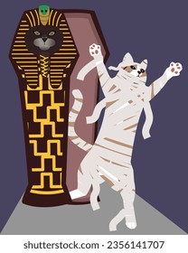 The Resurrection of the Feline Pharaoh: A Mummy Cat's Return