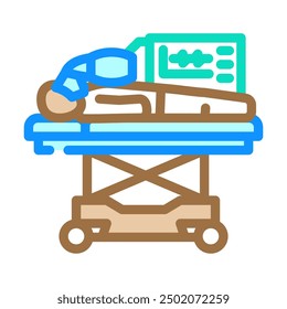 resuscitation efforts color icon vector. resuscitation efforts sign. isolated symbol illustration