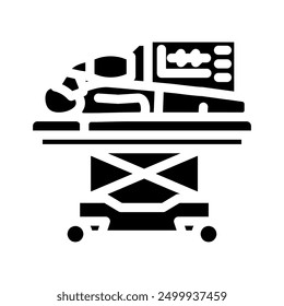resuscitation efforts glyph icon vector. resuscitation efforts sign. isolated symbol illustration