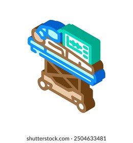 Esfuerzos de reanimación Icono isométrico Vector. signo de esfuerzos de reanimación. ilustración de símbolo aislado